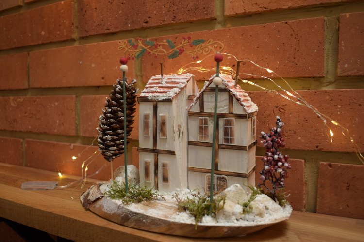 Rękodzieło , Handmade - domek , Domki pruskie.