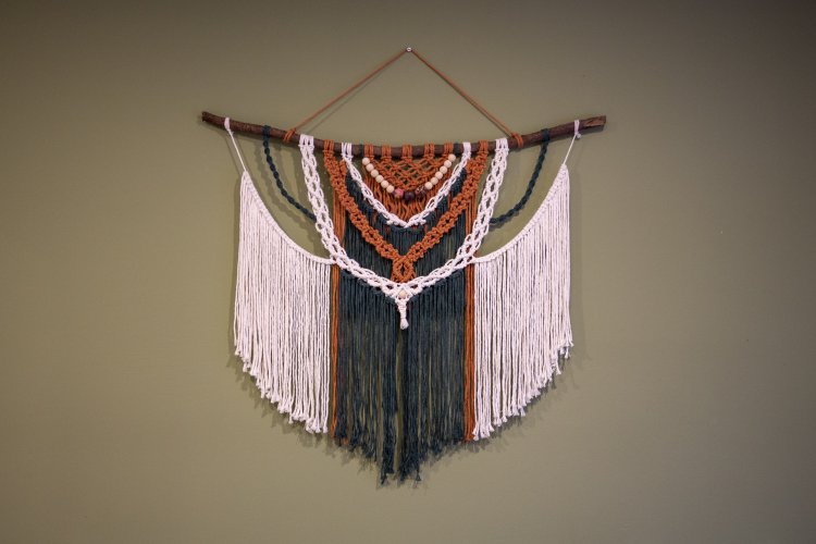 Makrama dekoracja na ścianę