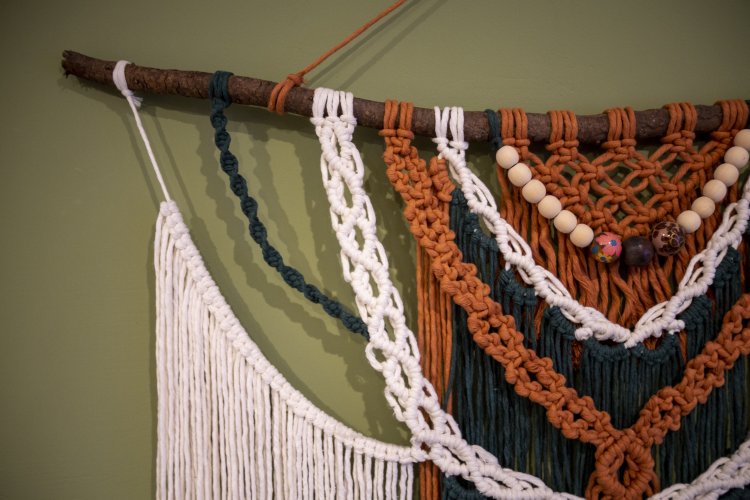 Makrama dekoracja na ścianę