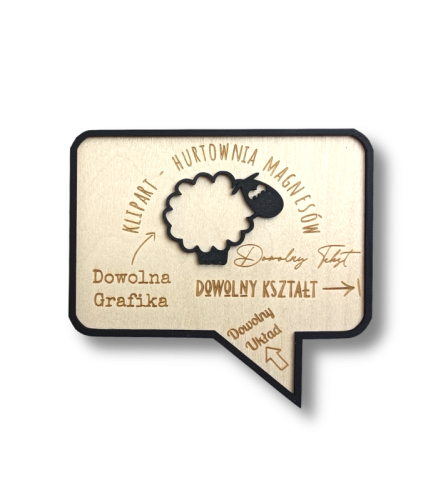 Kot - Magnes na Lodówkę Przypominający o Karmieniu Kota, Personalizowany, Czarny