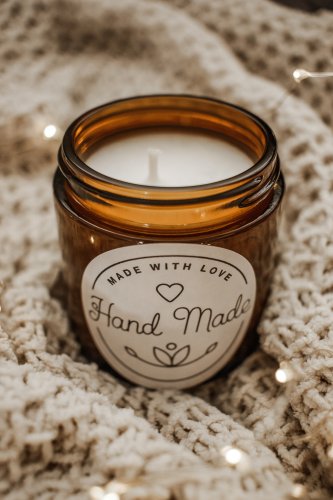 świeca sojowa zapachowa handmade 