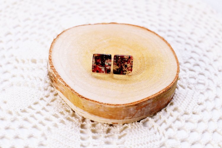 Kolczyki ze szkła weneckiego