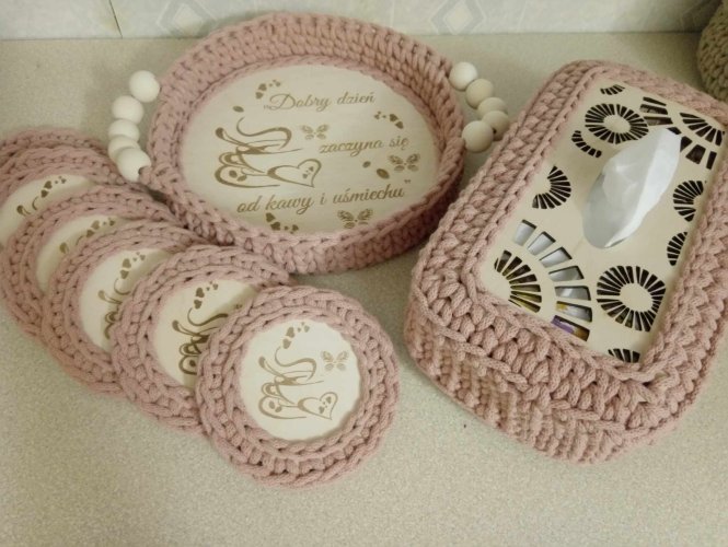 Zestaw Kawowy + chustecznik