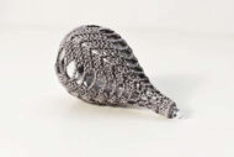 Grafitowa bombka łezka