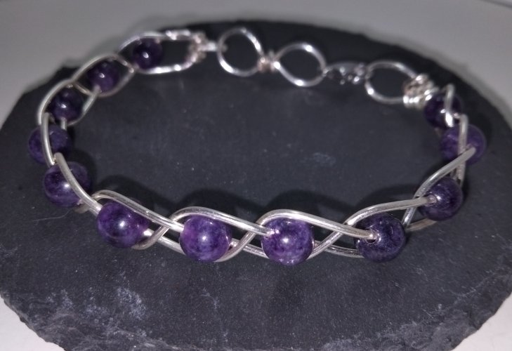 Bransoletka z ametystem