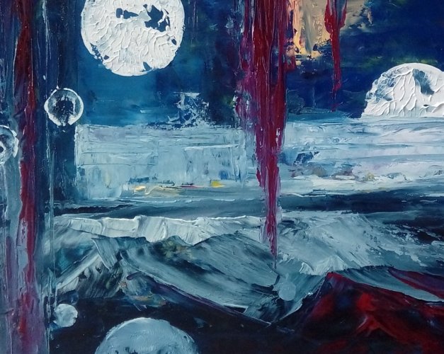 W Konstelacji Perseusza, ręcznie malowany obraz olejny