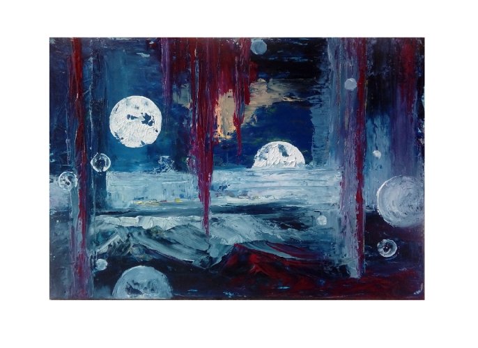 W Konstelacji Perseusza, ręcznie malowany obraz olejny