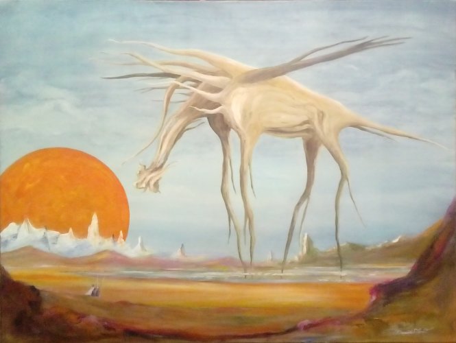 Amissa Mundo, ręcznie malowany obraz olejny