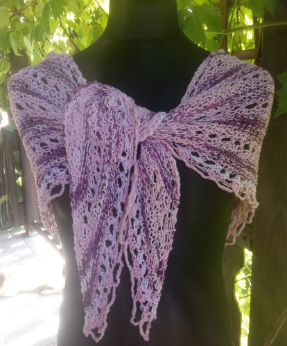 Chusta róże i fiolety, bawełna