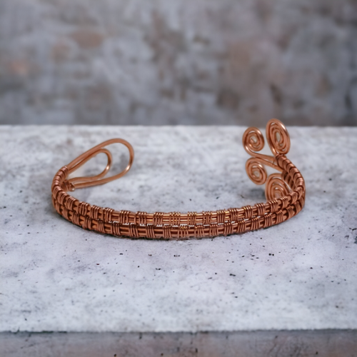 Prosta bransoletka z czystej miedzi