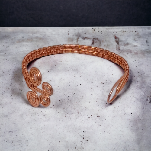 Prosta bransoletka z czystej miedzi