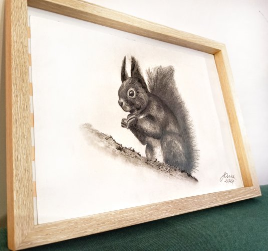 Unikalny rysunek wiewiórki – sztuka w Twoim domu