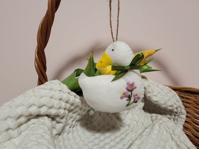 Filcowa zawieszka gąska