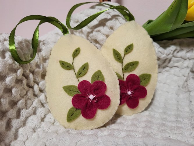 Filcowa zawieszka jajko wielkanocne