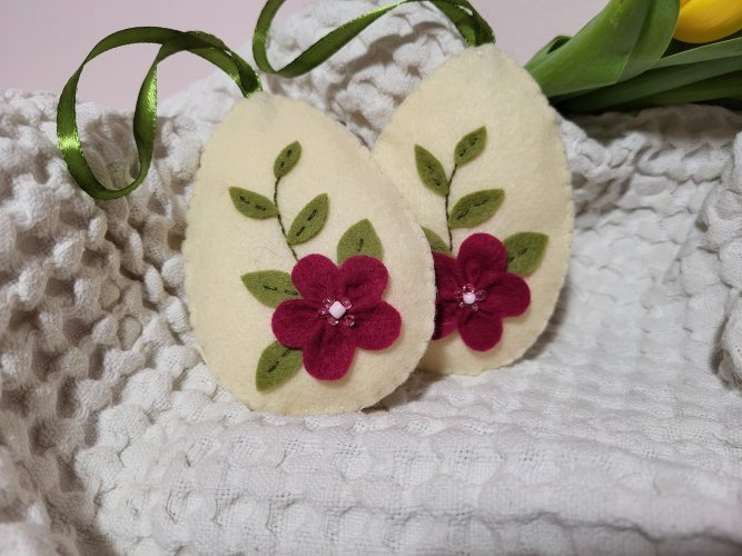 Filcowa zawieszka jajko wielkanocne