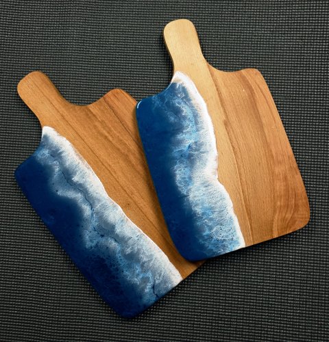 Oryginalna deska do serwowania z motywem oceanu - ŚREDNIA