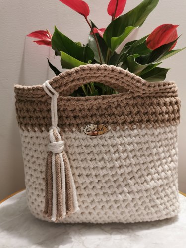 Torebka ze sznurka bawełnianego 5mm.