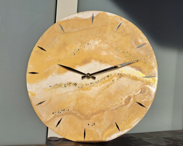 Zegar ścienny żywicy epoksydowej