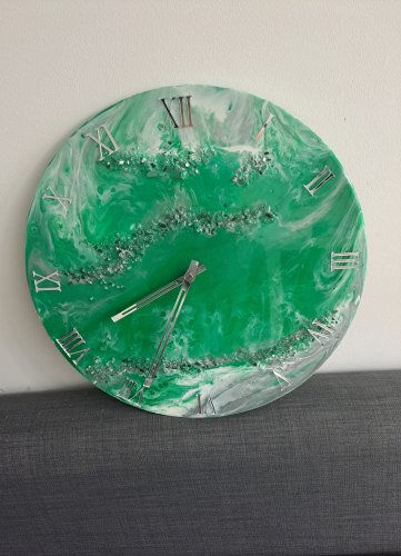 Zegar ścienny żywicy epoksydowej