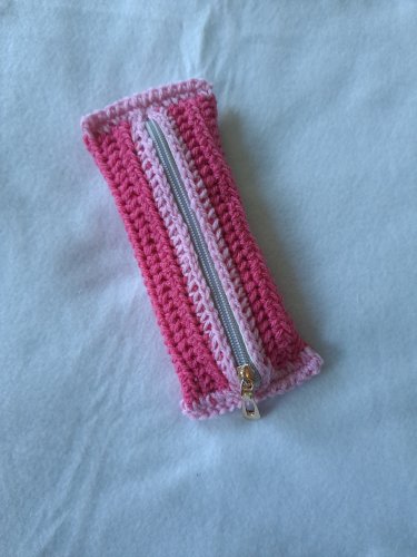 Piórnik notatnikowy ciemny róż