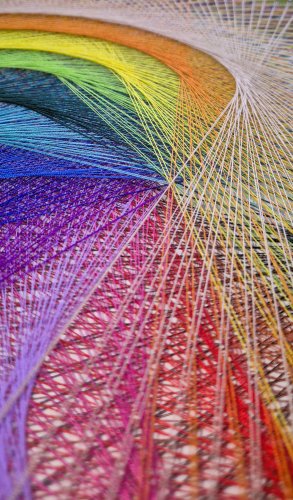 Spirala Energii” - obraz String-art