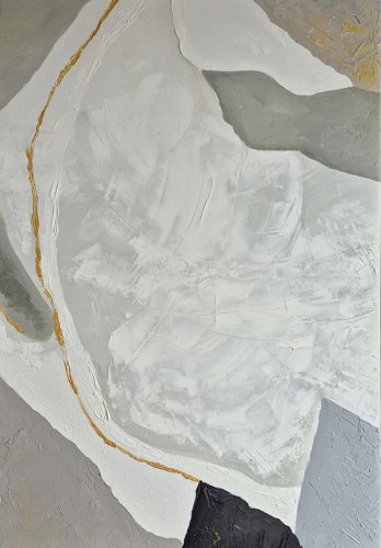 duży obraz olejny abstrakcja złota nić marmuru