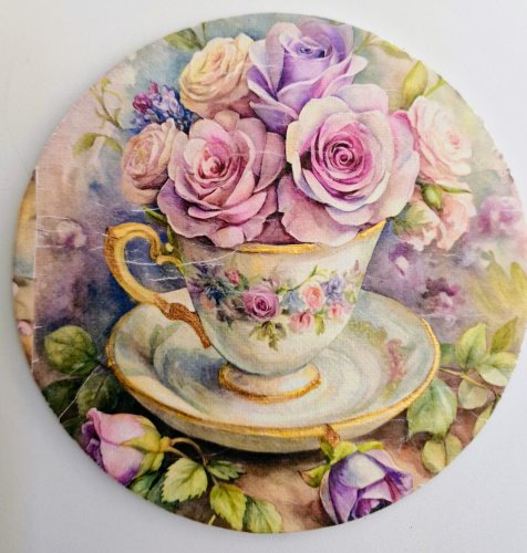 Magnes: decoupage na kawie malarskiej