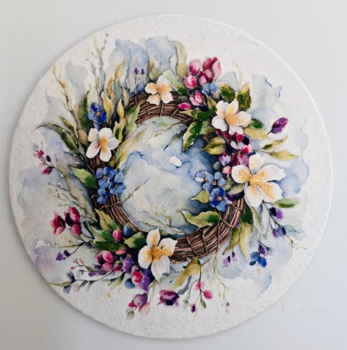 Magnes: decoupage na kawie malarskiej