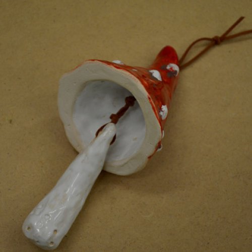 DZWONEK CERAMICZNY MUCHOMOR