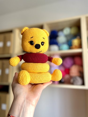 Miękka piramidka dla dzieci – uroczy miś